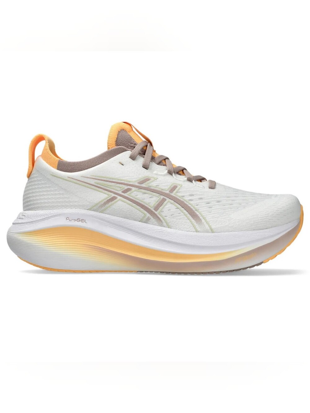 ASICS Gel-Nimbus 27 - White/Fawn - Picture 1 of 6